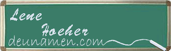Lene Hoeher Visitenkarte